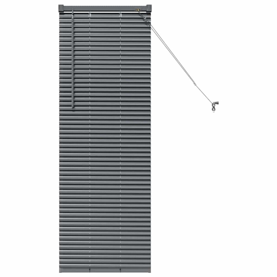 vidaXL - Venetiaanse - Jaloezieën - Donkergrijs - 130 - x - 40 - cm - Aluminium afbeelding 1