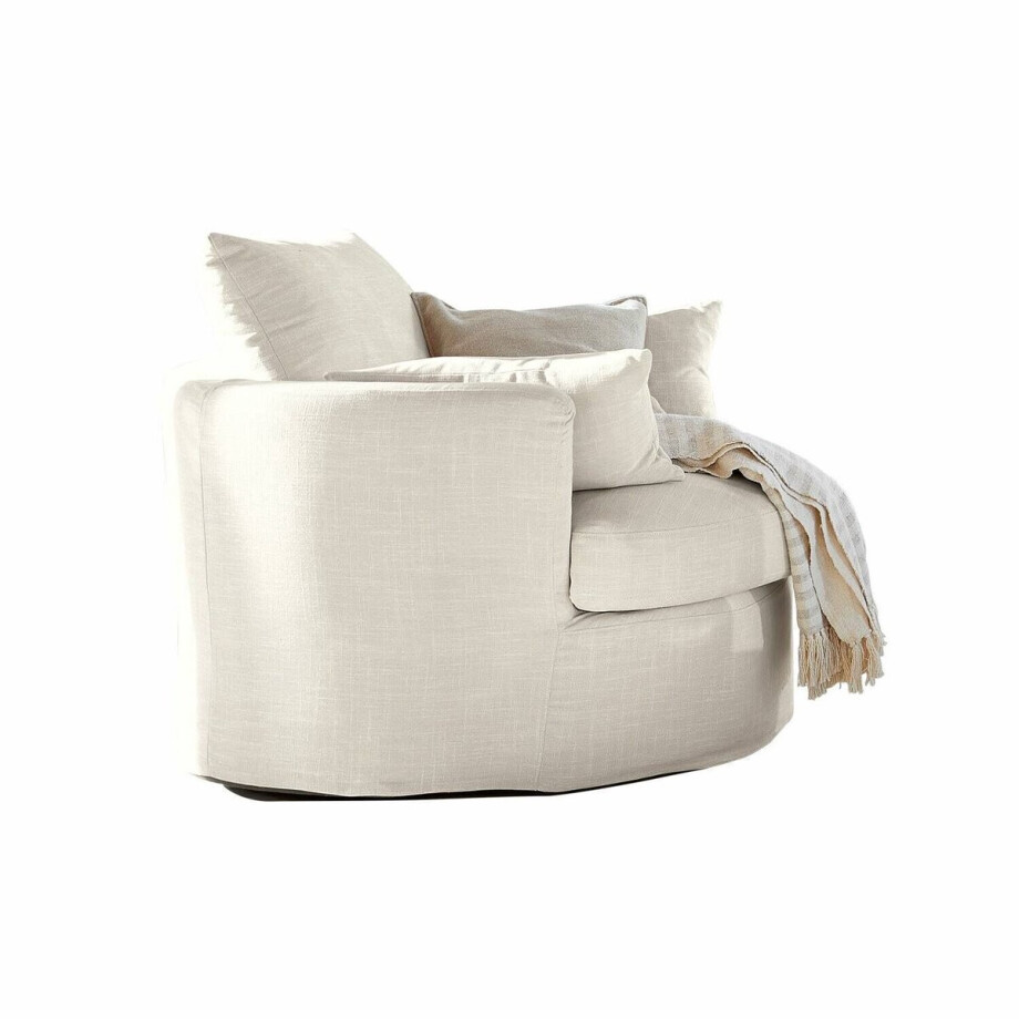 LOBERON Draaifauteuil Jindabyne crème LOBERON Draaifauteuil Jindabyne crème afbeelding 1