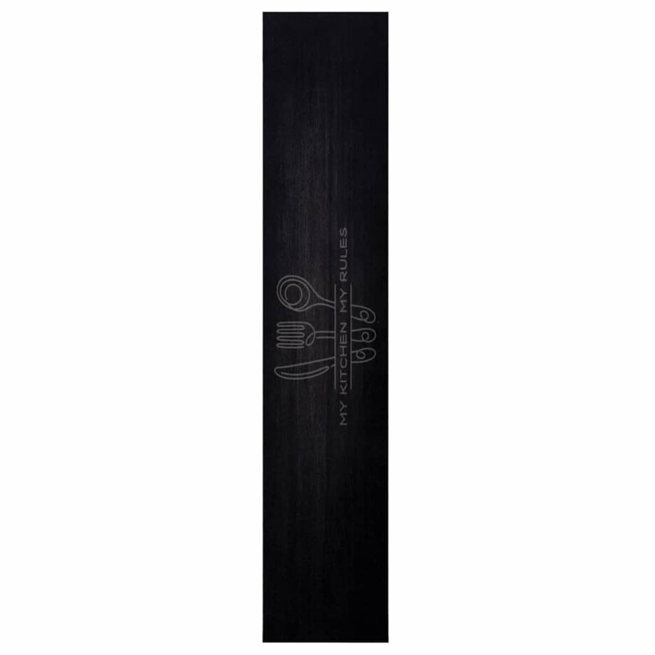 vidaXL - Keuken - Tapijt - Zwart - 300 - x - 60 - cm - Fluweel vidaXL - Keuken - Tapijt - Zwart - 300 - x - 60 - cm - Fluweel afbeelding 1