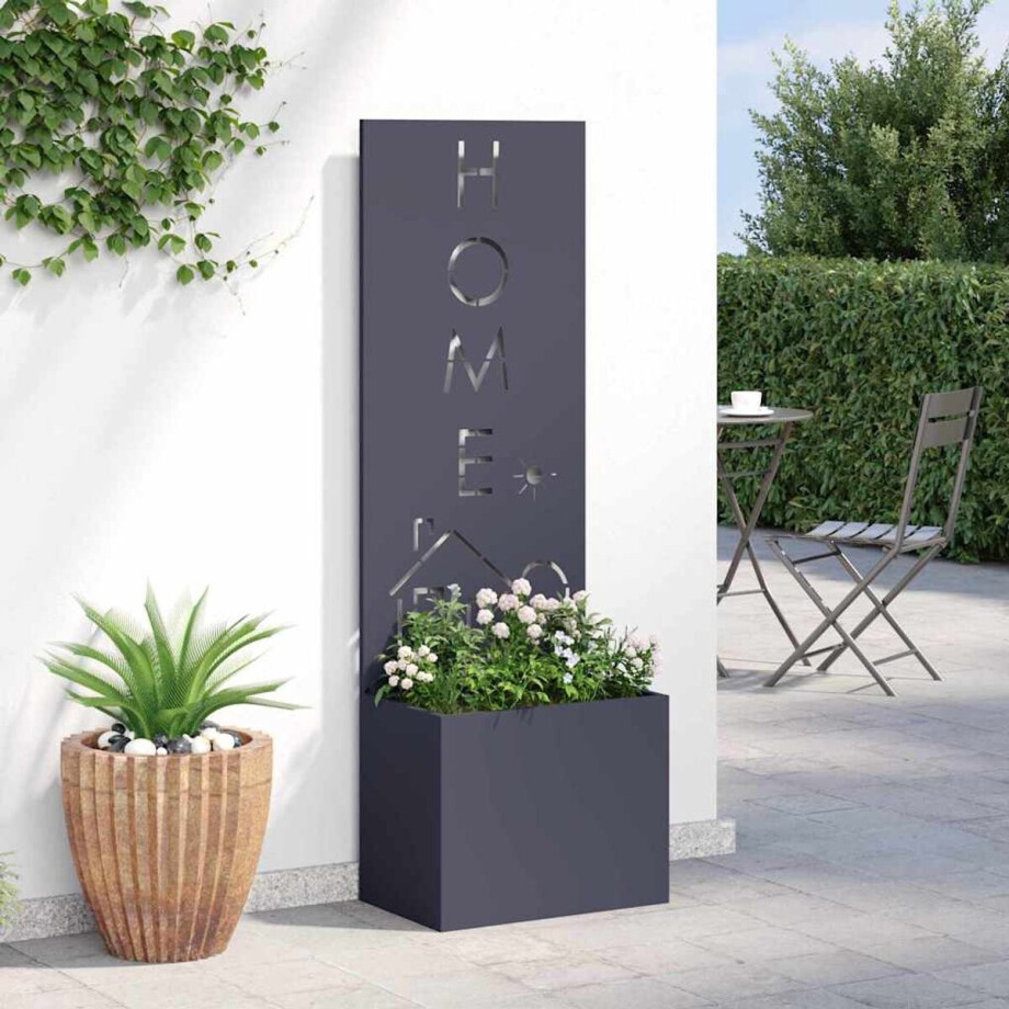 vidaXL - Tuin - Privacy - Scherm - Antraciet - 50 - x - 150 - cm - Koudgewalst - staal afbeelding 1