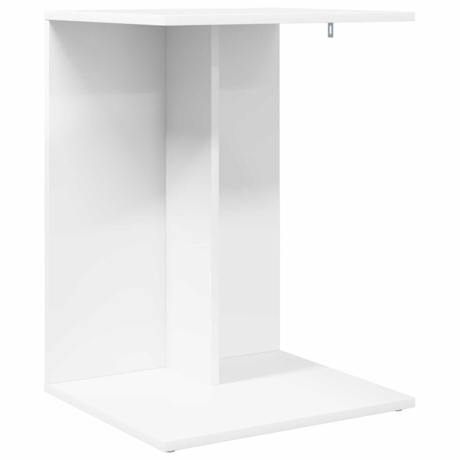 vidaXL - Bijzettafel - Wit - 45 - x - 40 - x - 62,5 - cm - Bewerkt - hout afbeelding 1