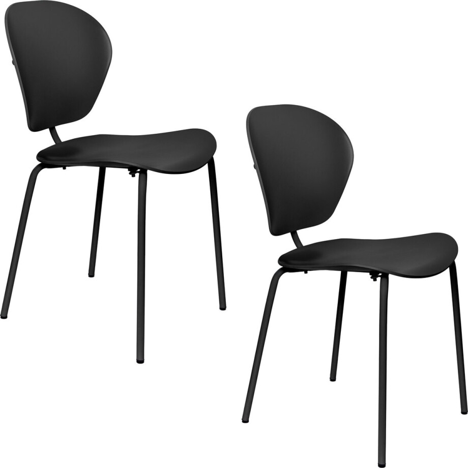 Zuiver The Ocean Chair Eetkamerstoelen Pirate Black - Set van 2 Zuiver The Ocean Chair Eetkamerstoelen Pirate Black - Set van 2 afbeelding 1