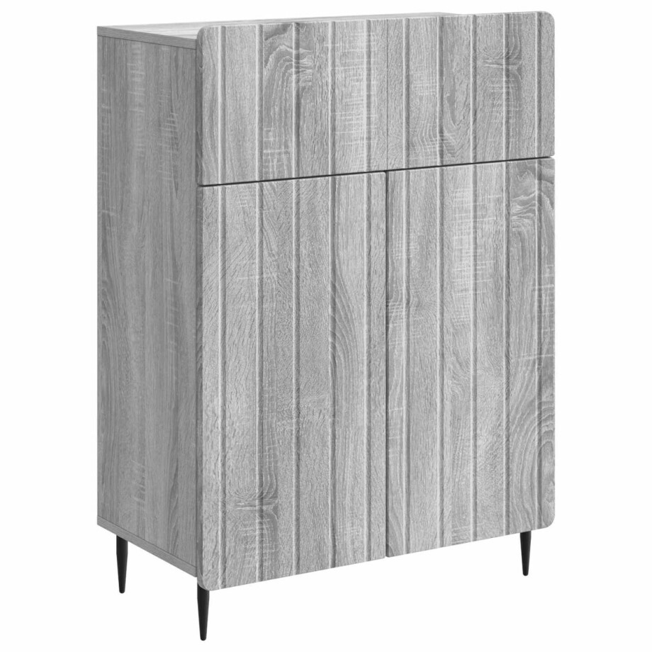 vidaXL - Dressoir - Grijs - sonoma - 66 - x - 34,5 - x - 92 - cm - Bewerkt - hout vidaXL - Dressoir - Grijs - sonoma - 66 - x - 34,5 - x - 92 - cm - Bewerkt - hout afbeelding 1