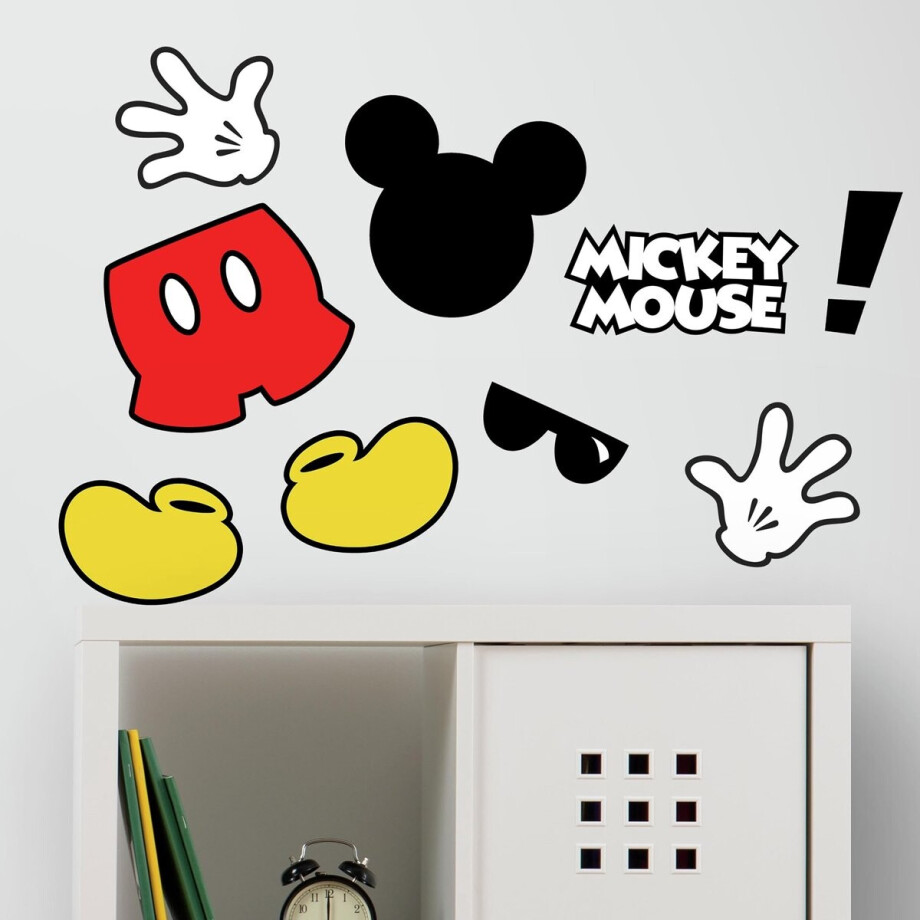 muurstickers Mickey Mouse vinyl 9 stuks afbeelding 1