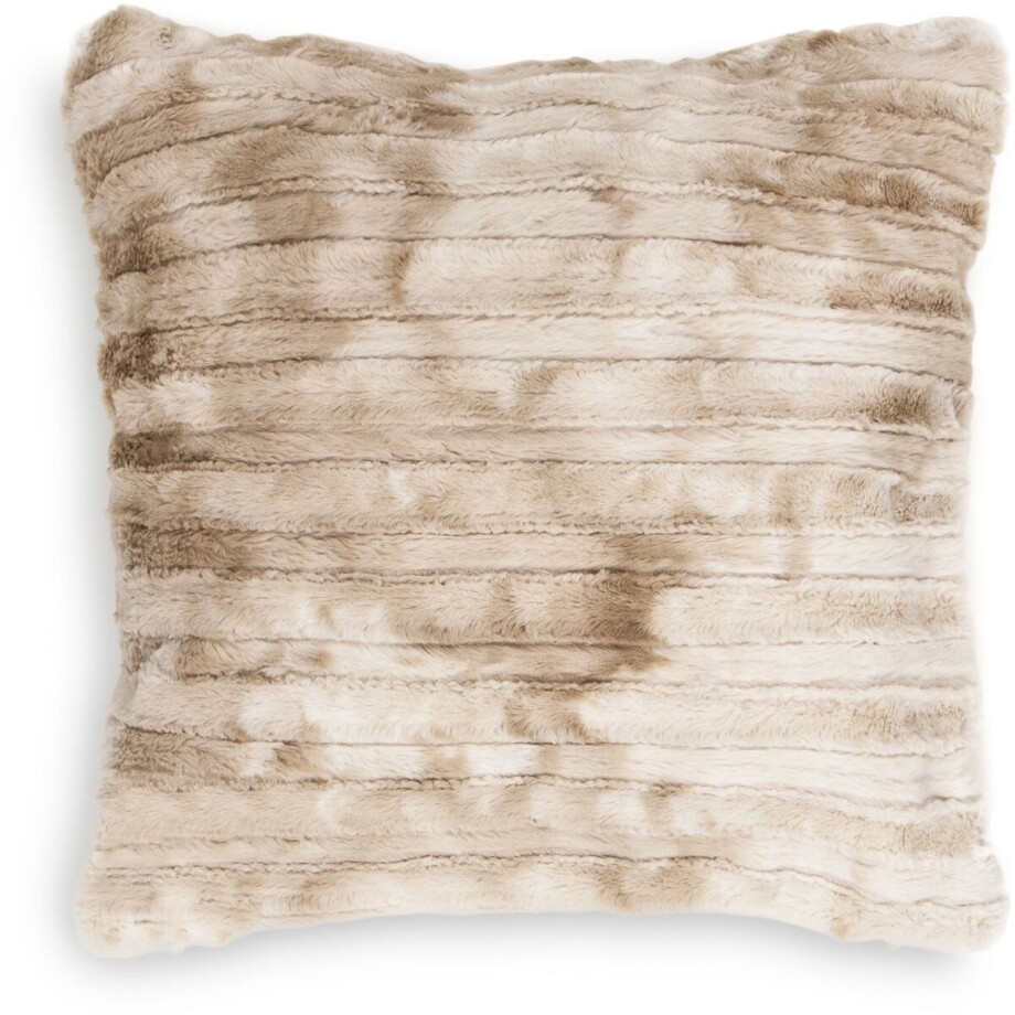 Zohome Sierkussen - Famous - 45x45 cm bankkussen - Kussen voor de woonkamer - 100% Polyester - Beige afbeelding 1