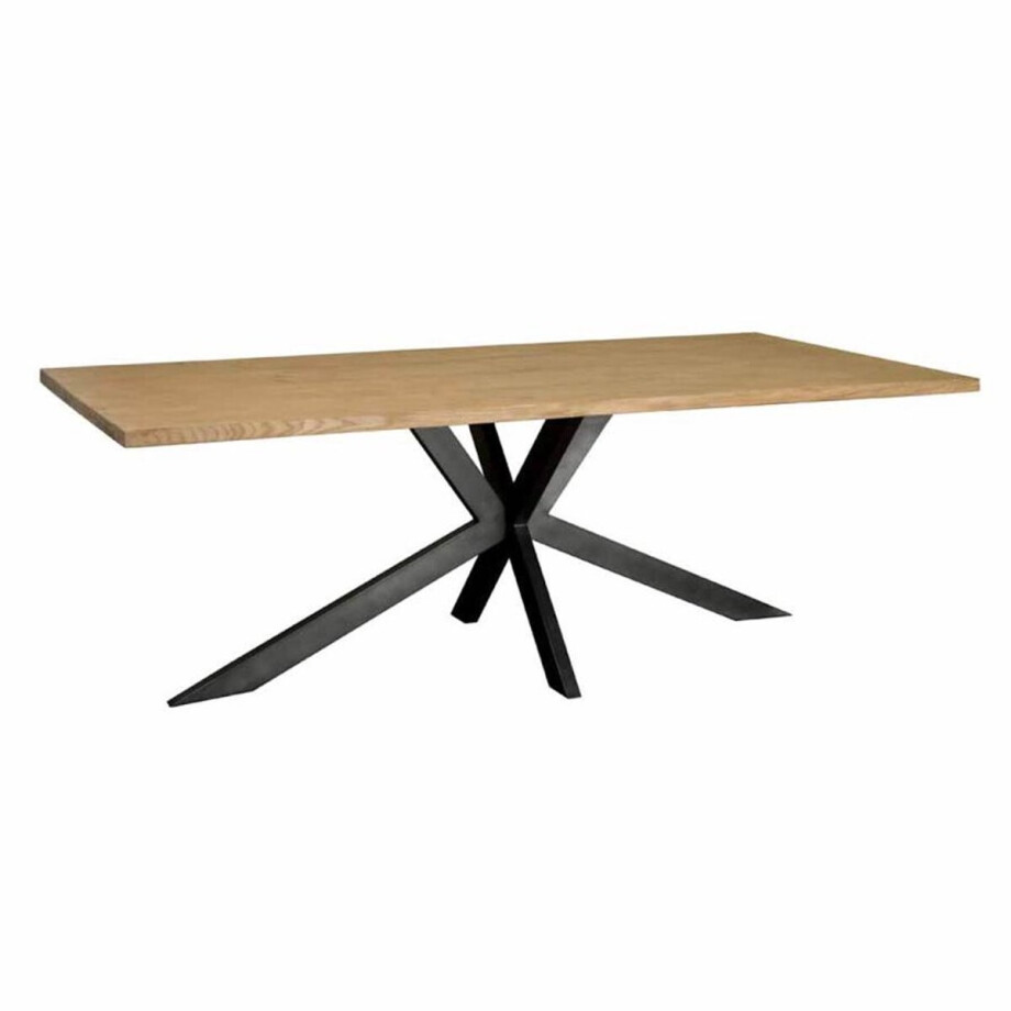 Tower Living Eettafel Luna - Rechthoek Bruin Hout - 240x100x77cm Tower Living Eettafel Luna - Rechthoek Bruin Hout - 240x100x77cm afbeelding 1