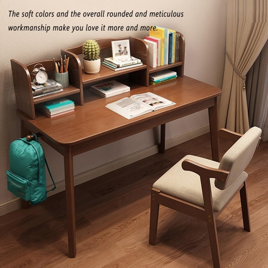Esszimmerstuhl Holz 42,5 x 39 x 87 cm – Ergonomischer Polsterstuhl mit Leinenstoff, Moderner Küchenstuhl & Esszimmerstuhl, Bequemer Stuhl für Esszimmer, Wohnzimmer & Büro – Weiß – Abkantoor afbeelding 1