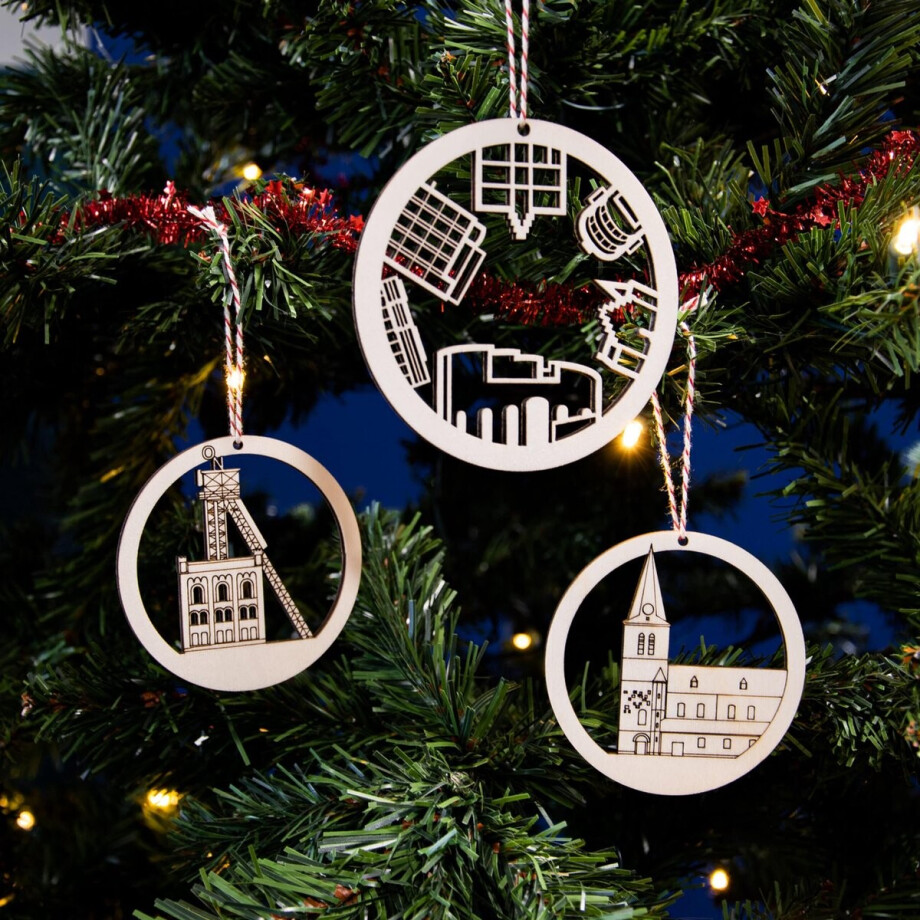 Kerstballen Heerlen Jouw Favoriete Stad in de Kerstboom City Shapes afbeelding 1