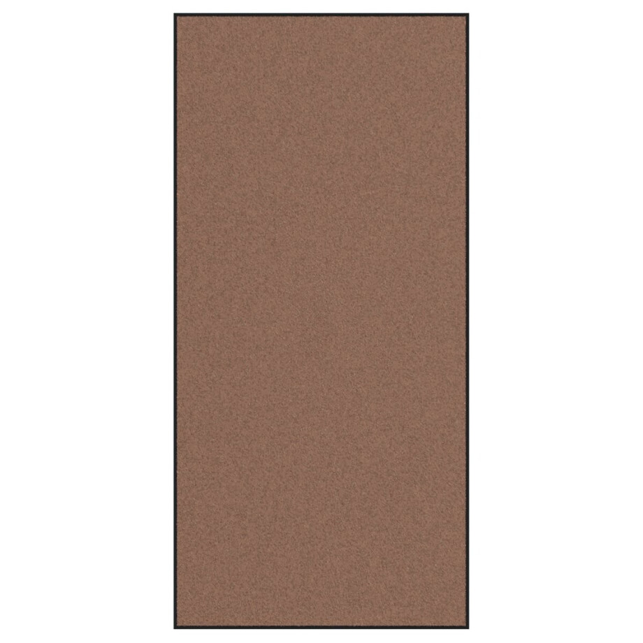 vidaXL - Deurmat - Bruin - en - zwart - 120 - x - 250 - cm - 100% - Polyamide afbeelding 1