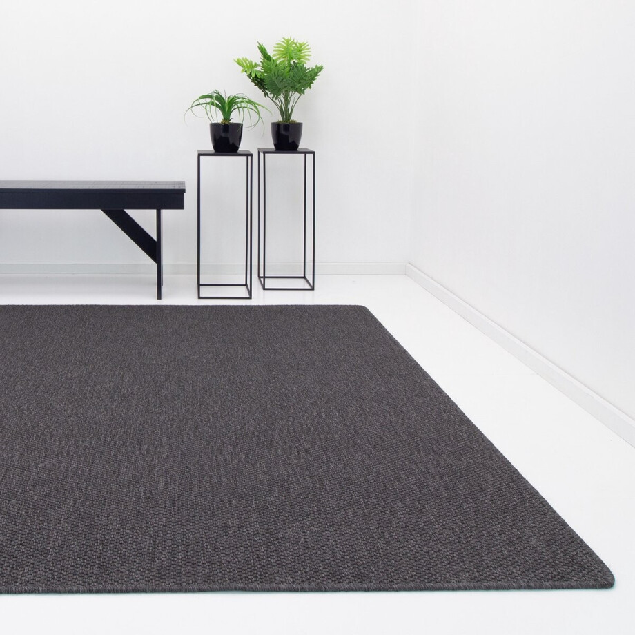 Vloerkleed Casablanca Natura Geweven Anthracite  | 170 x 230 cm afbeelding 1