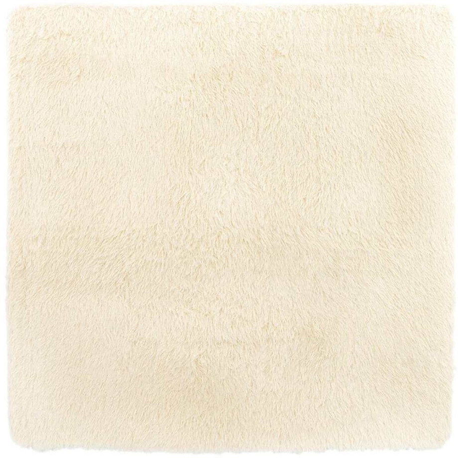 vidaXL - Hoogpolig - vloerkleed - NAVARRA - 200x200 - cm - polyester - crèmekleurig vidaXL - Hoogpolig - vloerkleed - NAVARRA - 200x200 - cm - polyester - crèmekleurig afbeelding 1