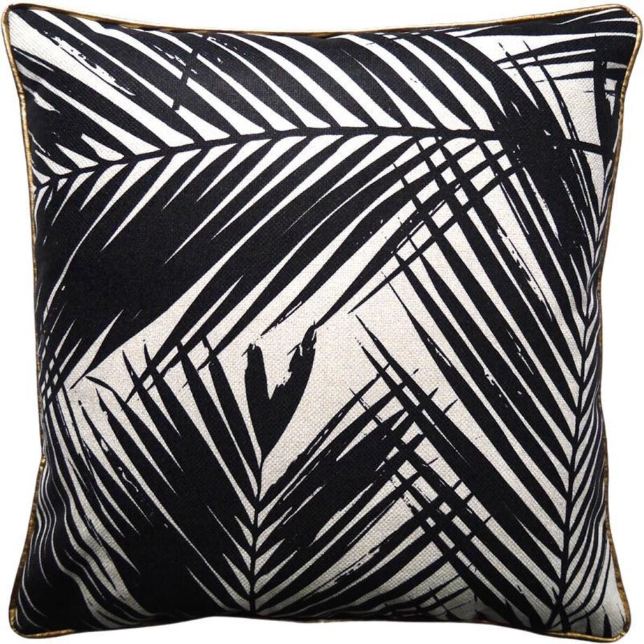 Raaf sierkussen-hoes living zwart 50x50 cm Raaf sierkussen-hoes living zwart 50x50 cm afbeelding 1