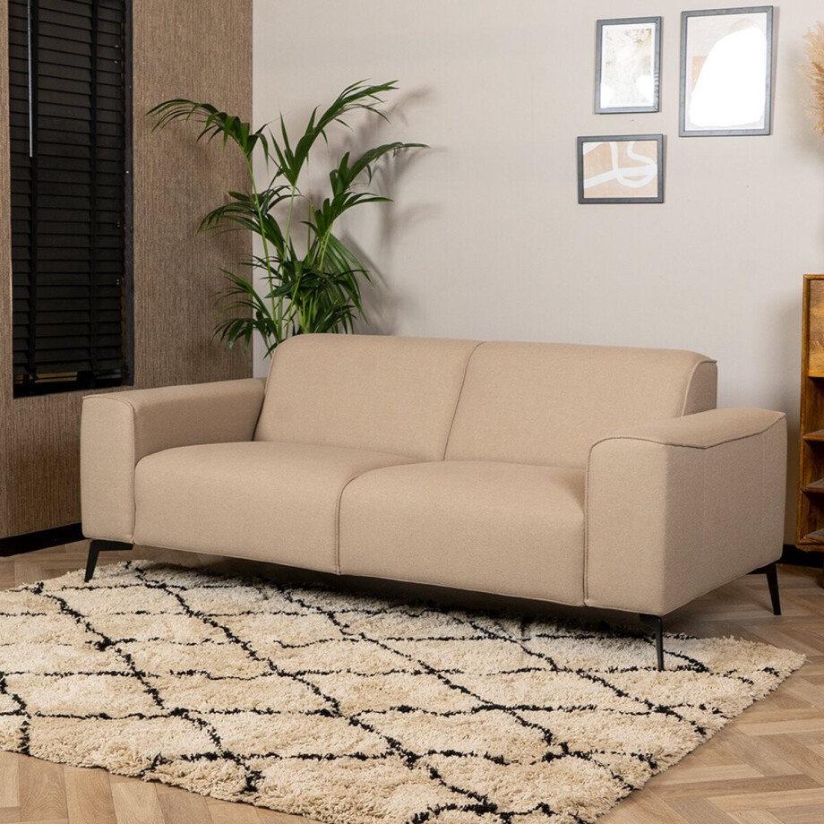 Bronx71® Scandinavische bank 2,5-zits Vegas taupe afbeelding 1
