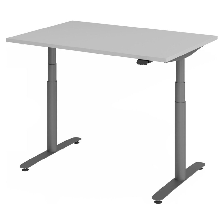 Bureau XDLR elektrisch in hoogte verstelbaar 120 x 80 Grijs - Grafiet Bureau XDLR elektrisch in hoogte verstelbaar 120 x 80 Grijs - Grafiet afbeelding 1