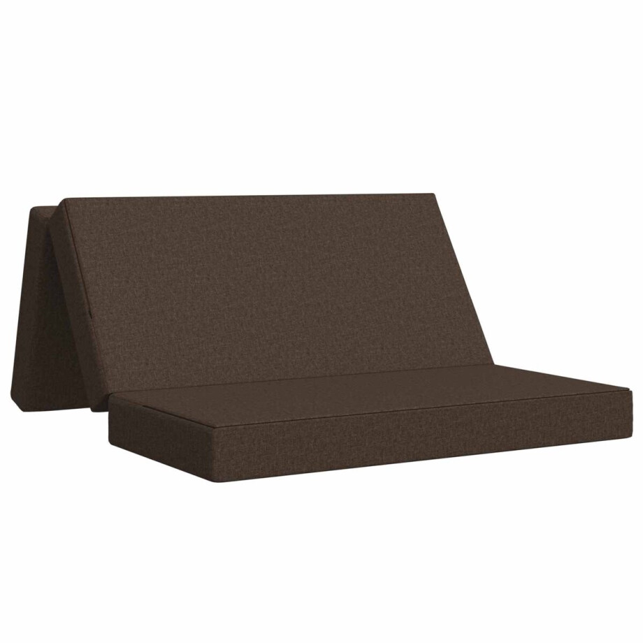 vidaXL - Vouwbare - Sofa - Bed - 160 - x - 67 - x - 45 - cm - Taupe afbeelding 1