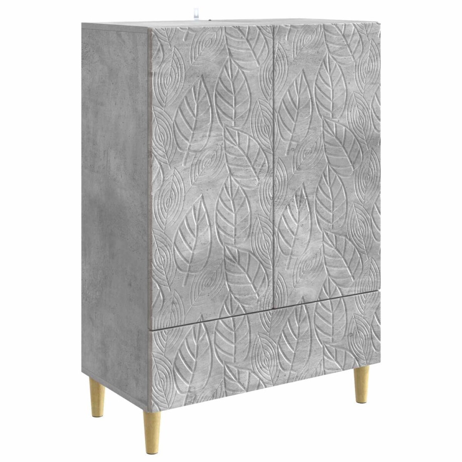 vidaXL - Dressoir - Betongrijs - 66 - x - 34,5 - x - 95 - cm - Bewerkt - hout vidaXL - Dressoir - Betongrijs - 66 - x - 34,5 - x - 95 - cm - Bewerkt - hout afbeelding 1