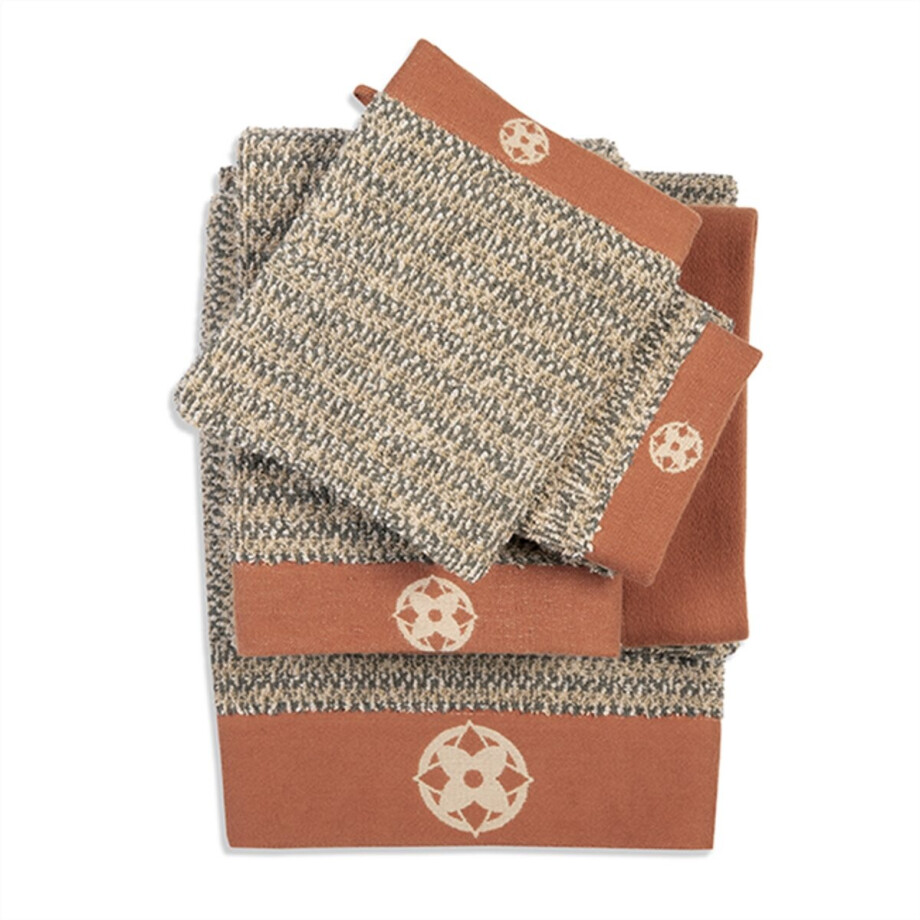 Kayori Furo Handdoek - 50x100 cm - Set van 3 - Groen Kayori Furo Handdoek - 50x100 cm - Set van 3 - Groen afbeelding 1