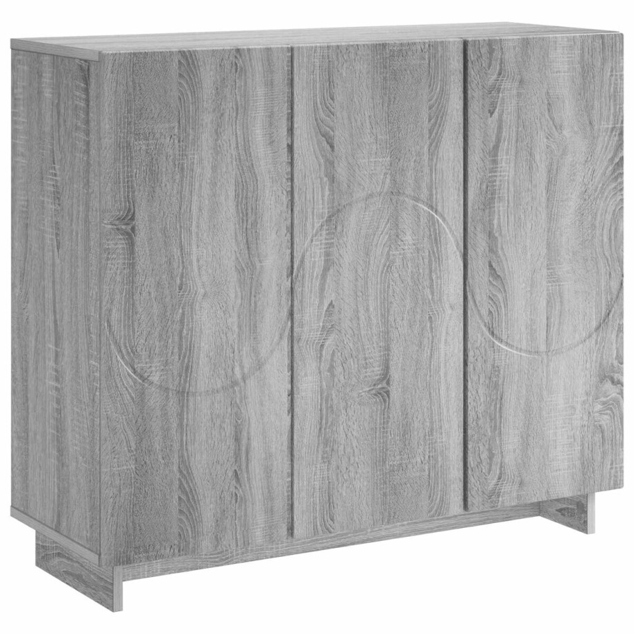 vidaXL - Dressoir - Grijs - Sonoma - 85,5 - x - 31 - x - 75 - cm - Bewerkt - hout vidaXL - Dressoir - Grijs - Sonoma - 85,5 - x - 31 - x - 75 - cm - Bewerkt - hout afbeelding 1