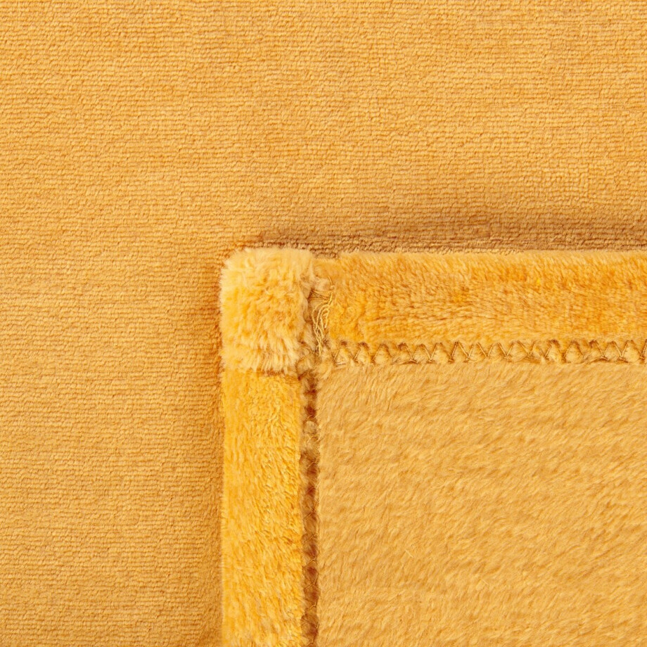 BAYBURT - Deken - Oranje - 150 x 200 cm - Polyester afbeelding 1