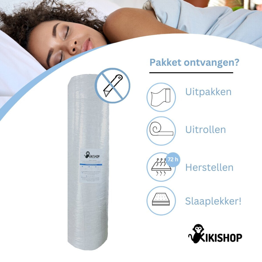 Topper - Topdek Matras Hybrıde luxe XXL 120x200x7 HYBRID +- 7 cm dik Afritsbaar hoes - 5 jaar garantie afbeelding 1