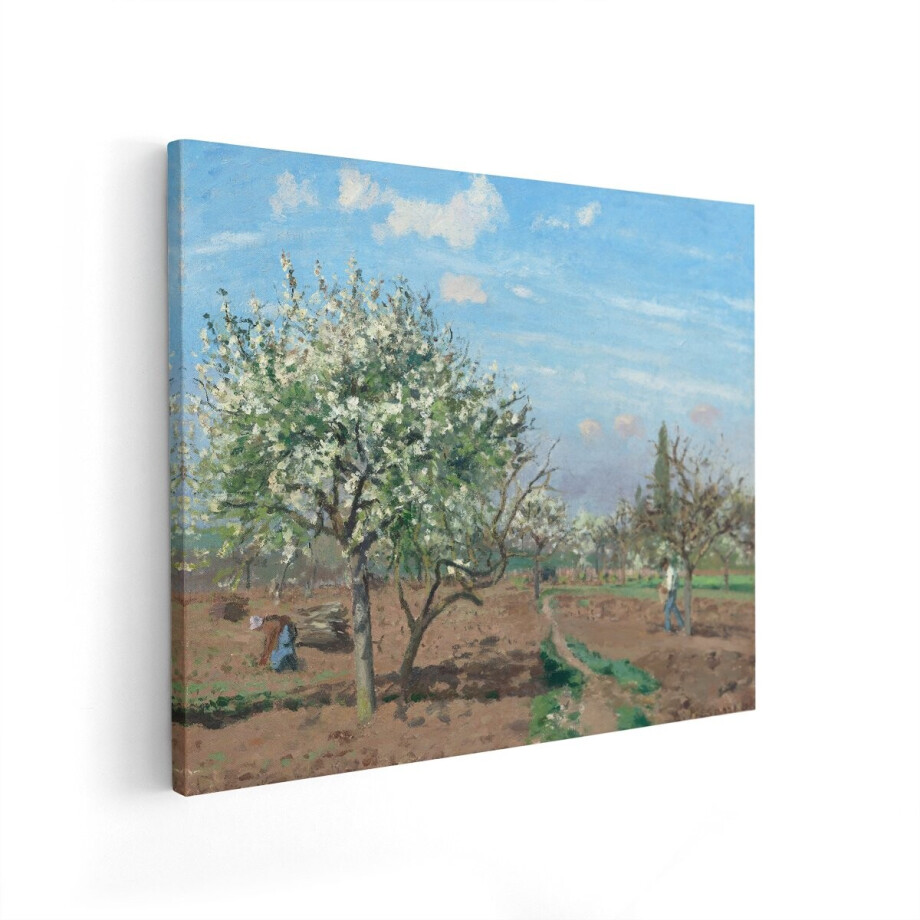 Artaza Canvas Schilderij Landschap Pissarro - 50x40 cm - Wanddecoratie Bloesem Bomen - Muurdecoratie Natuur - Decoratie Woonkamer Artaza Canvas Schilderij Landschap Pissarro - 50x40 cm - Wanddecoratie Bloesem Bomen - Muurdecoratie Natuur - Decoratie Woonkamer afbeelding 1