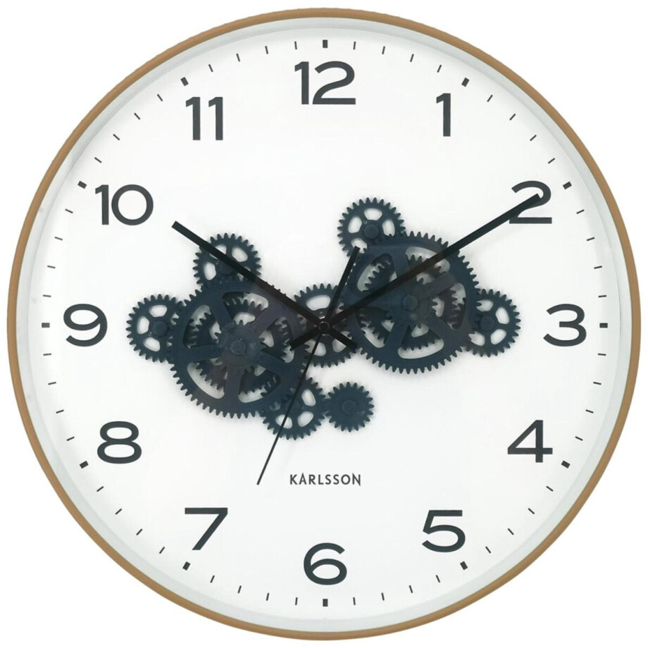 Karlsson Wandklok Open Gear - Geel - 40.8x40.8x40.8cm - Wandklok Modern Karlsson Wandklok Open Gear - Geel - 40.8x40.8x40.8cm - Wandklok Modern afbeelding 1