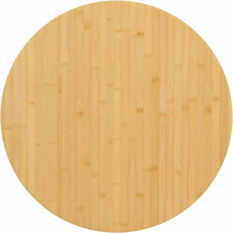 vidaXL - Tafelblad - Ø - 80x1,5 - cm - bamboe afbeelding 1