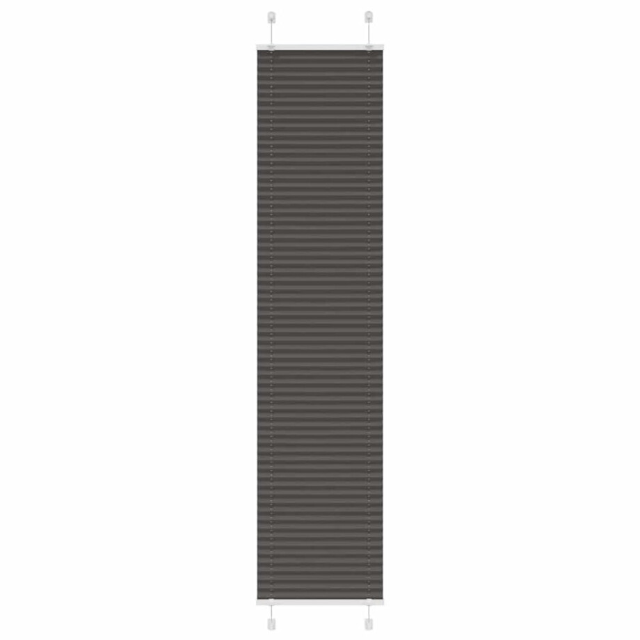 vidaXL - Plissé - rolgordijn - 40x200 - cm - stofbreedte - 39,4 - cm - polyester - zwart afbeelding 1