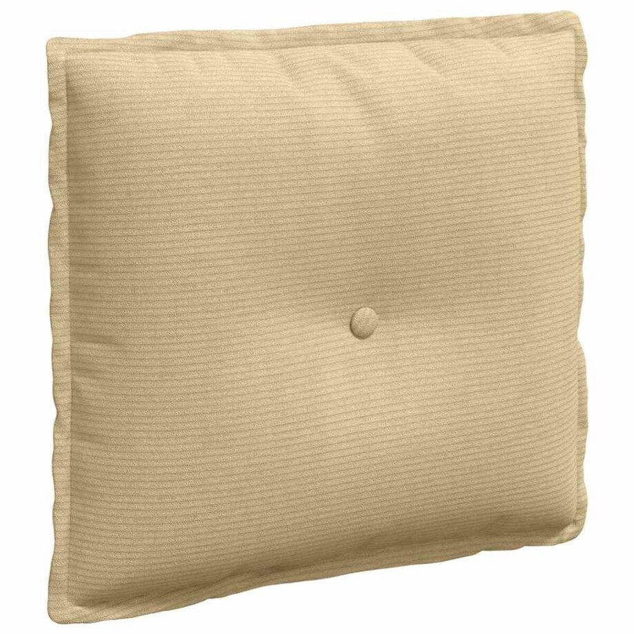 vidaXL - Rugkussen - Grijs - Groen - 50 - x - 45 - cm - Corduroy - stof afbeelding 1