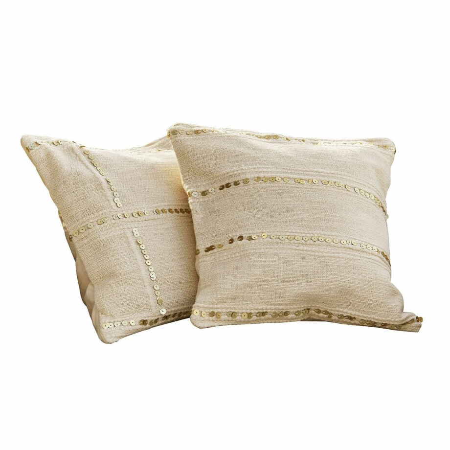 LOBERON 2-delige set kussenhoezen Rousseline crème LOBERON 2-delige set kussenhoezen Rousseline crème afbeelding 1