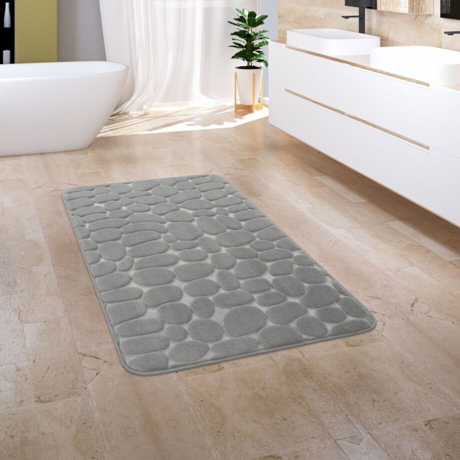 Flycarpets Badkamer Vloerkleed Corina - Grijs afbeelding 1