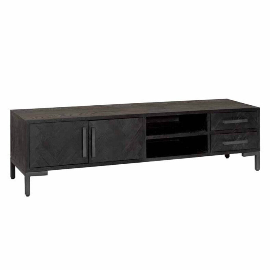 Tower Living - Ziano tv-meubel - 185 cm - zwart Tower Living - Ziano tv-meubel - 185 cm - zwart afbeelding 1