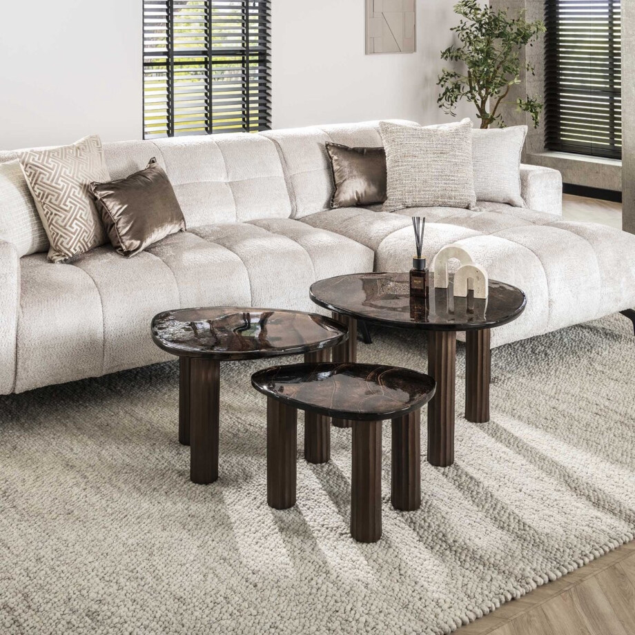 Hoyz Collection - Salontafel Eclipse S - Koper Antiek Finish Hoyz Collection - Salontafel Eclipse S - Koper Antiek Finish afbeelding 1