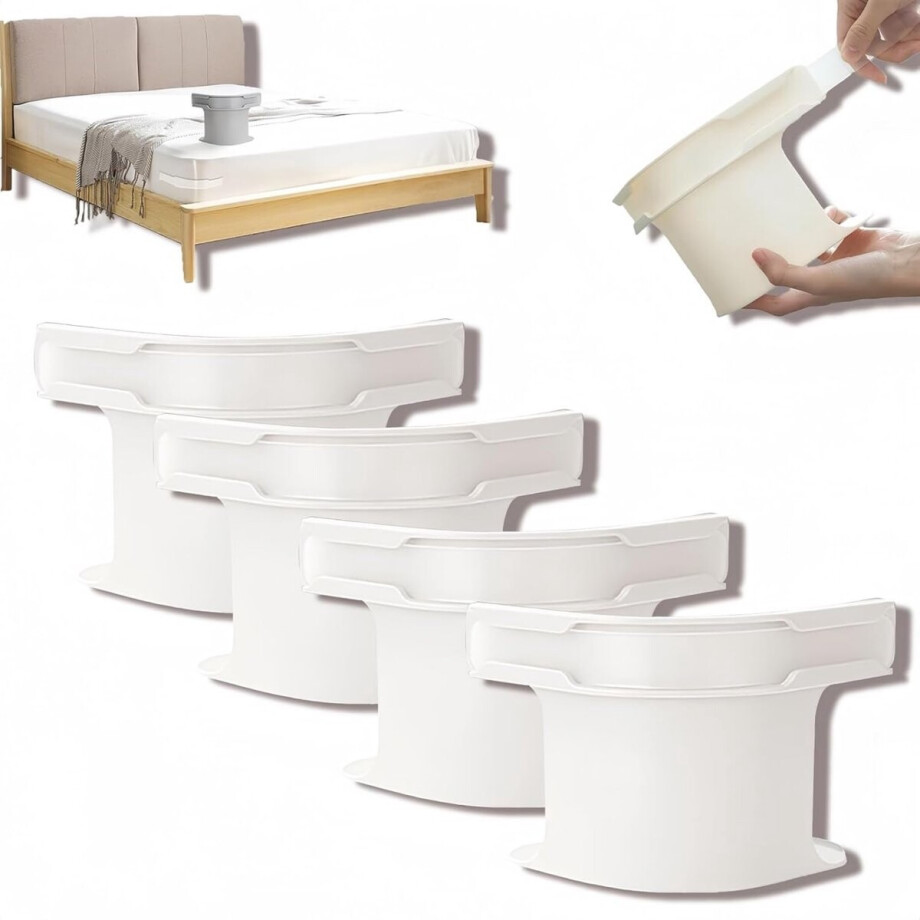Innovatieve Lakenspanners Set Van 4 Wit - Past Elk Bed - Duurzaam - Makkelijk Lakens Wisselen - Lakenspanners Voor 2persoonsbed - Lakenspanners 1 Persoonsbed - lakenspanners Voor Onderlaken afbeelding 1