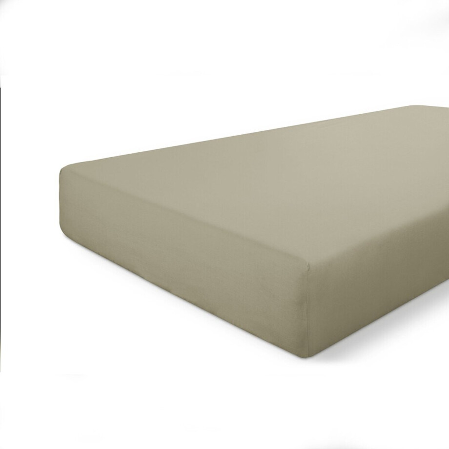 Walra Hoeslaken Crispy Cotton - 80x200 - 100% Katoen - Groen Walra Hoeslaken Crispy Cotton - 80x200 - 100% Katoen - Groen afbeelding 1
