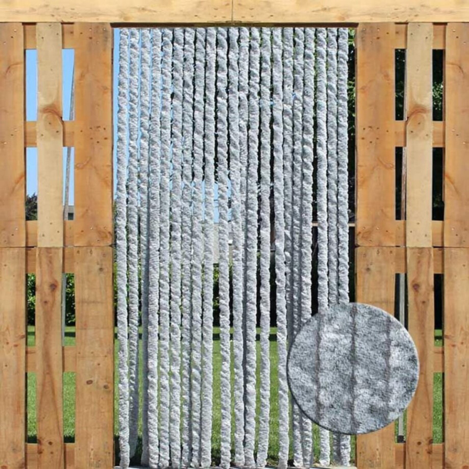 ApexArte® Vliegengordijn Kattenstaart - Hordeur - Vliegengordijn - Grijs ApexArte® Vliegengordijn Kattenstaart - Hordeur - Vliegengordijn - Grijs afbeelding 1