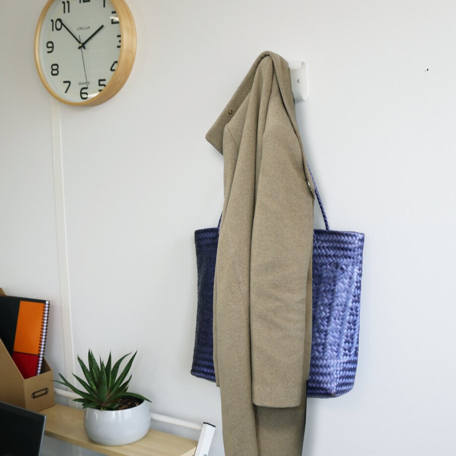 Unilux Aurora kapstokhaak - 1 haak - Wit Unilux Aurora kapstokhaak - 1 haak - Wit afbeelding 1