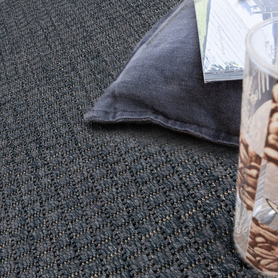 Flycarpets Binnen & Buitenkleed Timiso - Effen Uni - Marineblauw afbeelding 1