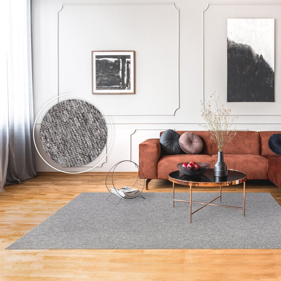 Paco Home Vloerkleed Woonkamer Laagpolig Eenkleurig Zacht Wasbaar In Wasmachine 80x150 cm afbeelding 1