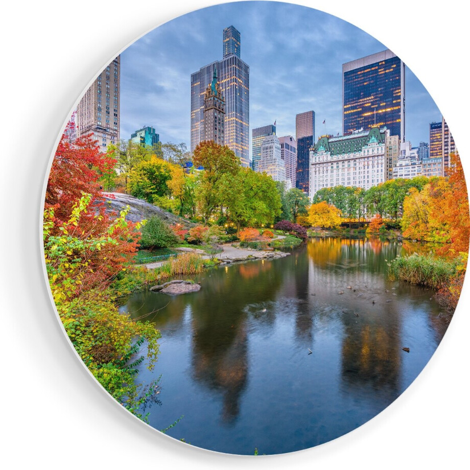 Artaza Forex Muurcirkel Kleurrijke Central Park Tijdens De Herfst - 70x70 cm - Wandcirkel - Rond Schilderij - Wanddecoratie Cirkel - Muurdecoratie Artaza Forex Muurcirkel Kleurrijke Central Park Tijdens De Herfst - 70x70 cm - Wandcirkel - Rond Schilderij - Wanddecoratie Cirkel - Muurdecoratie afbeelding 1