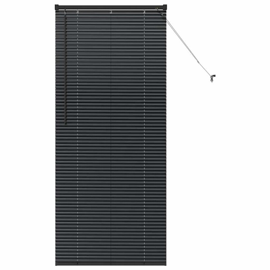 vidaXL - Venetiaanse - jaloezie - Zwart - 175 - x - 80 - cm - 25 - mm - Aluminium afbeelding 1