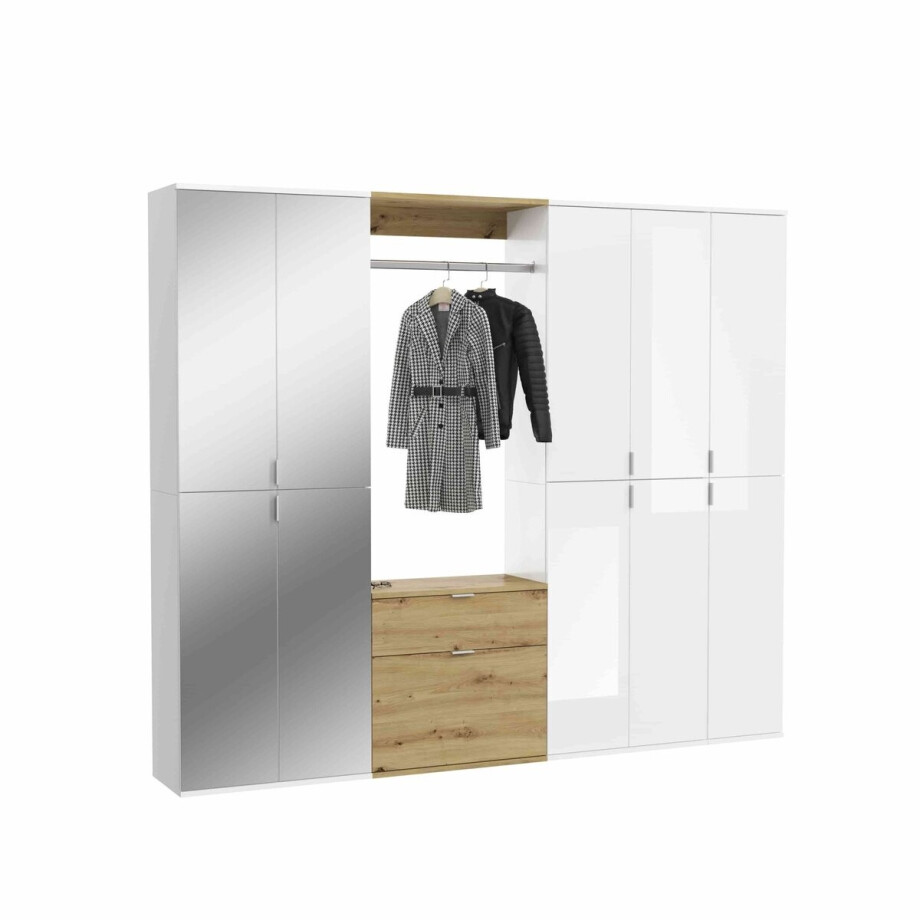 ProjectxCombinatie witte Artisan NB Spiegel - 34x213x193cm afbeelding 1