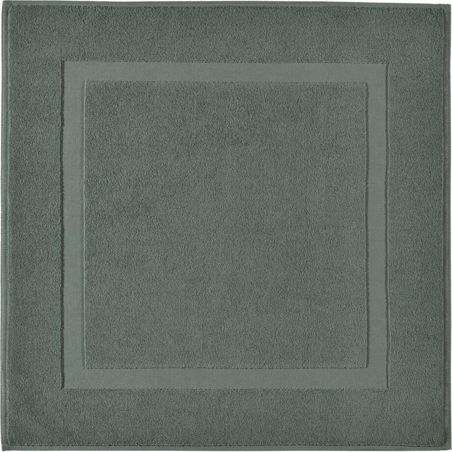 Casilin WC-mat Una - 60x60cm - Vierkante Badmat - Waterabsorberend - Wasbaar en Sneldrogend - 100% Katoen - Eucalyptus afbeelding 1