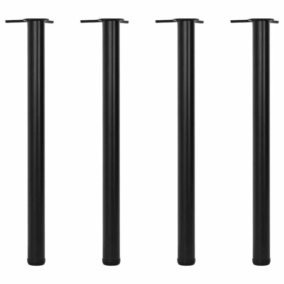 vidaXL - Tafelpoten - in - hoogte - verstelbaar - zwart - 870 - mm - 4 - st vidaXL - Tafelpoten - in - hoogte - verstelbaar - zwart - 870 - mm - 4 - st afbeelding 1