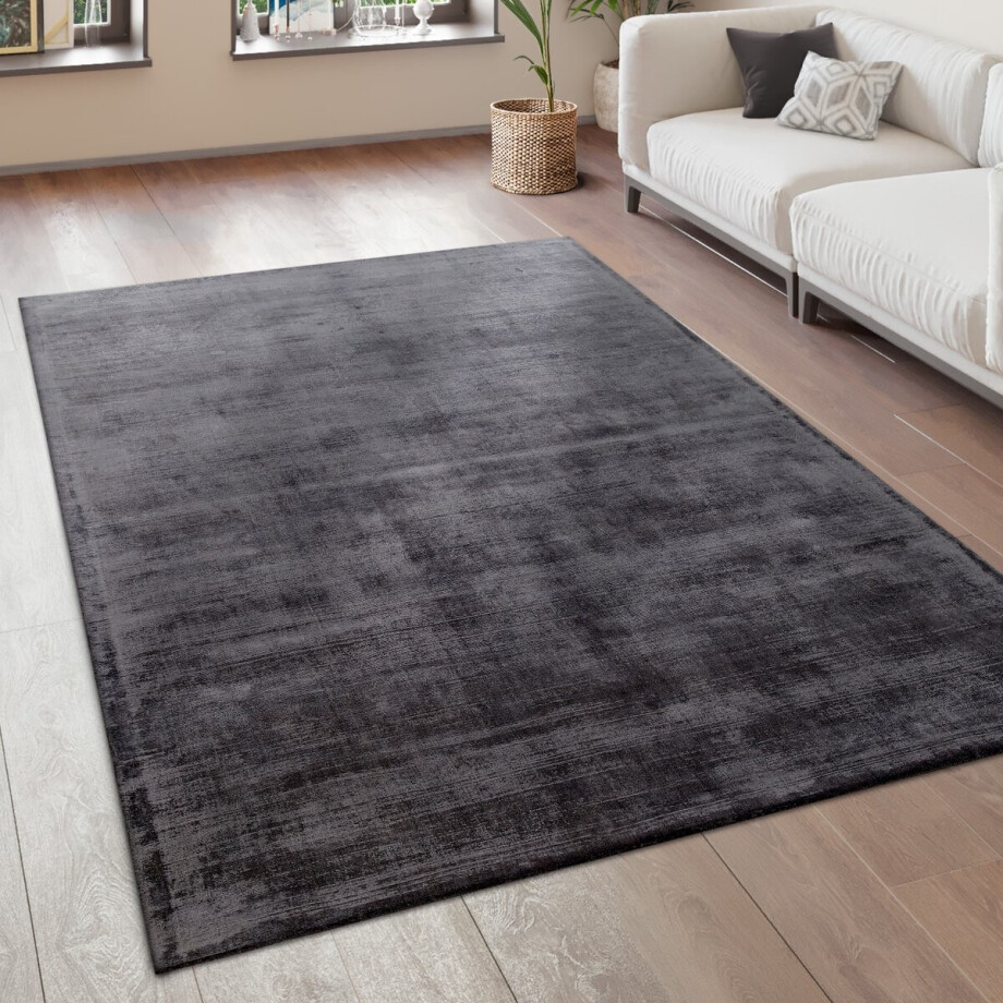 Paco Home Vloerkleed Woonkamer Vintage Laagpolig Handgemaakt Hoogwaardig 100% Viscose 160x230 cm afbeelding 1