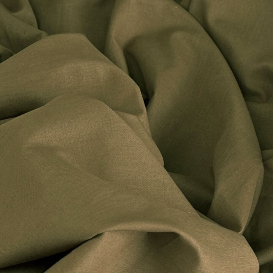 Kayori Kai Topper Hoeslaken Katoen - 80-90x200cm - Donkergroen afbeelding 1