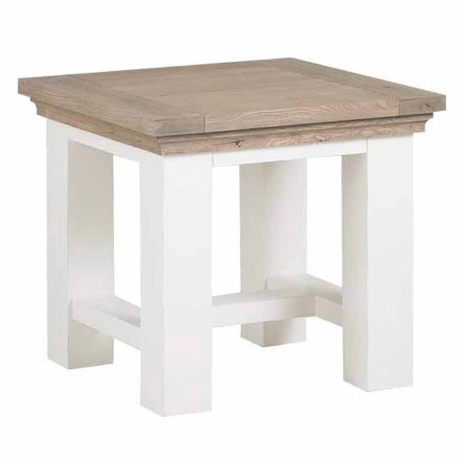 Parma bijzettafel vierkant - 60 cm - wit afbeelding 1