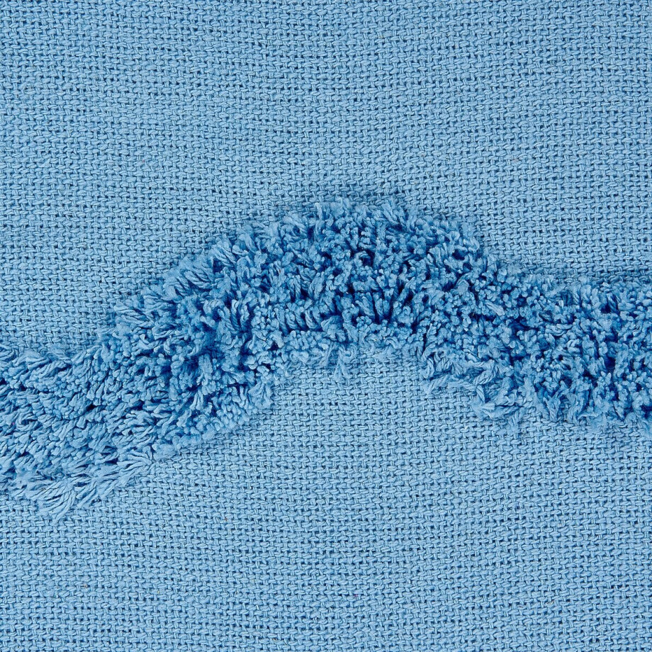 BELIANI KHARI - Plaid - Lichtblauw - 125 x 150 cm - Katoen afbeelding 1