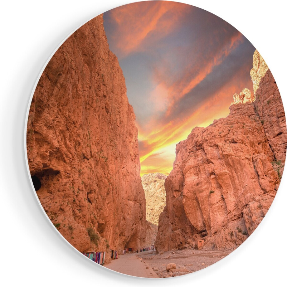 Artaza Forex Muurcirkel Todghakloof Rivier in Atlas, Marokko - 40x40 cm - Klein - Wandcirkel - Rond Schilderij - Wanddecoratie Cirkel Artaza Forex Muurcirkel Todghakloof Rivier in Atlas, Marokko - 40x40 cm - Klein - Wandcirkel - Rond Schilderij - Wanddecoratie Cirkel afbeelding 1