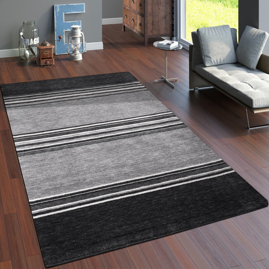 Paco Home Vloerkleed Woonkamer Laagpolig Patroon Berber Patroon Geometrisch Handgemaakt 240x340 cm afbeelding 1